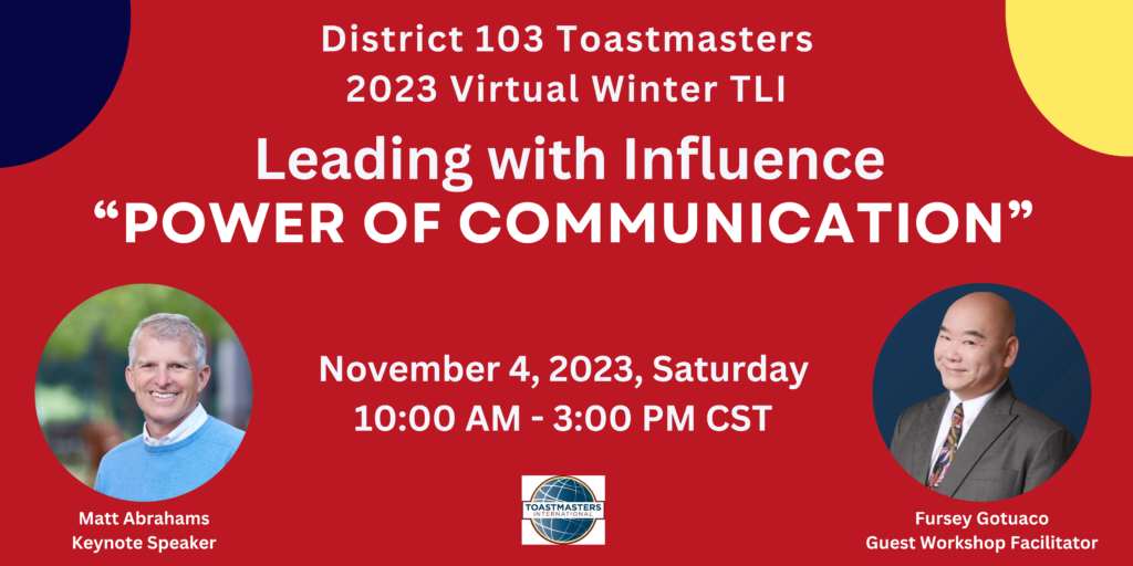 Home - District 103 Toastmasters