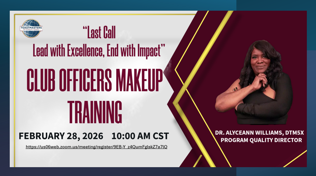 D103 Club Officer Makeup Training - Last Chance